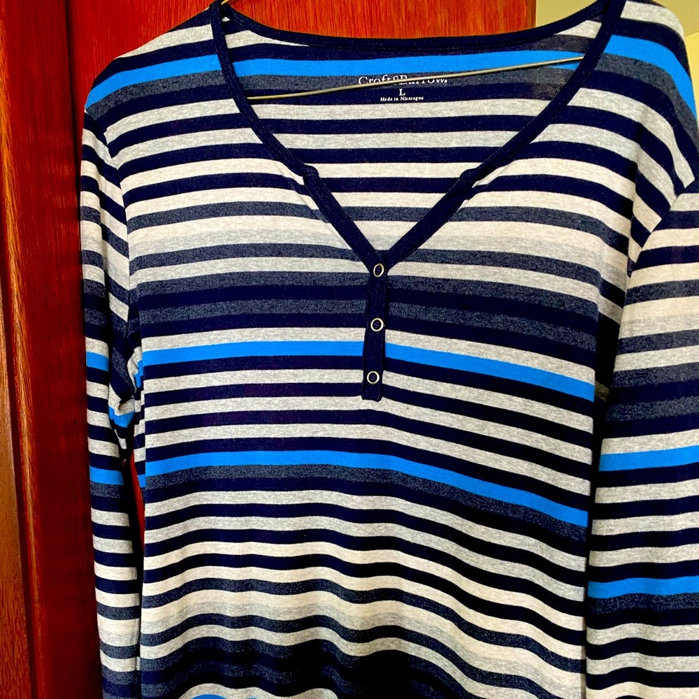 Large Croft and Barrow mid sleeve tee